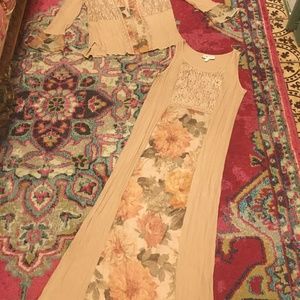 Vintage Boho Beachy Festival mixed media 2pcs set